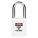 LOCKOUT PADLOCK, KEYED DIFFERENT, NYLON, STANDARD BODY, HARDENED STEEL, WHITE