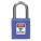 LOCKOUT PADLOCK, KEYED DIFFERENT, NYLON, COMPACT BODY, ALUMINUM, STD, BLUE