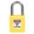 LOCKOUT PADLOCK, KEYED DIFFERENT, NYLON, COMPACT BODY, ALUMINUM, STD, YELLOW