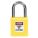 LOCKOUT PADLOCK, KEYED DIFFERENT, NYLON, COMPACT BODY, ALUMINUM, STD, YELLOW