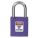 LOCKOUT PADLOCK, KEYED DIFFERENT, NYLON, COMPACT BODY, ALUMINUM, STD, PURPLE