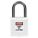 LOCKOUT PADLOCK, KEYED DIFFERENT, NYLON, COMPACT BODY, ALUMINUM, STD, WHITE