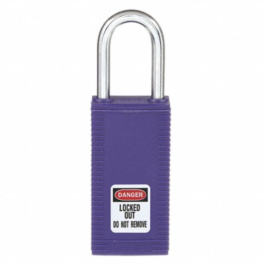 BRADY, Keyed Different, Nylon, Lockout Padlock - 39N259|123412 