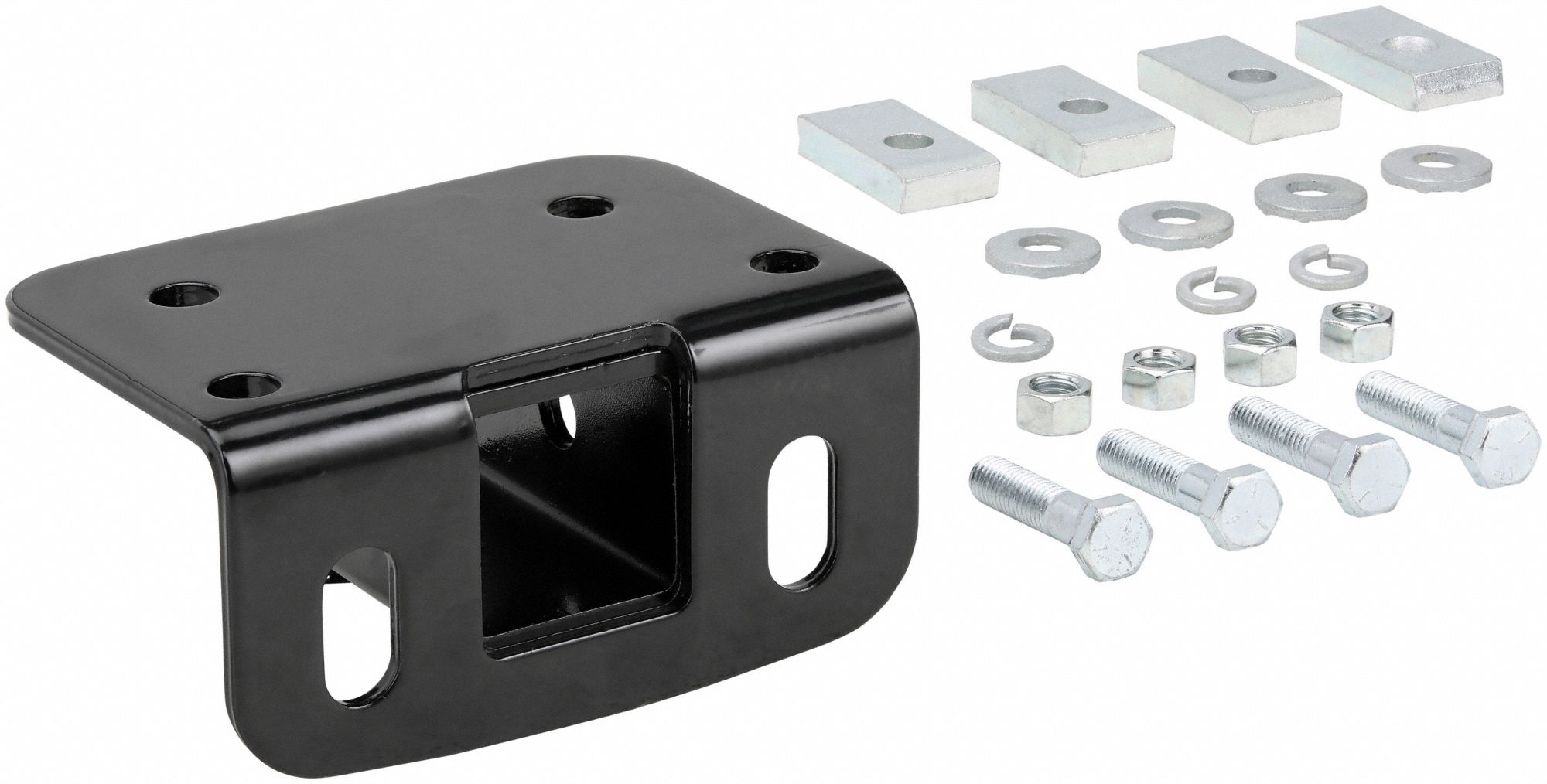 Step Bumper Receiver: II, 3, 500 lb Gross Trailer Wt Capacity, 350 lb Tongue Wt, Steel