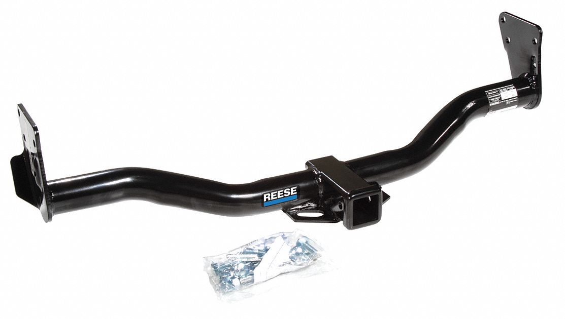 Step Bumper Receiver: III, 4, 000 lb Gross Trailer Wt Capacity, 400 lb Tongue Wt, Steel