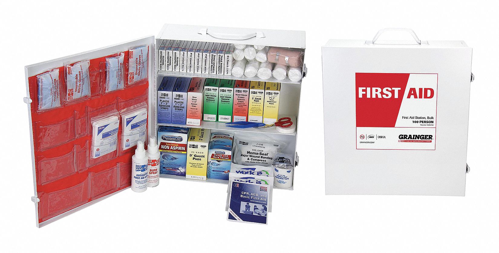 Industrial, 25 People Served per Kit, First Aid Kit - 488G80