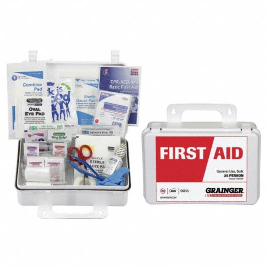 139 Components, ANSI/ISEA Z308.1-2009, First Aid Kit and Housing ...