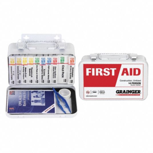 Industrial, 10 People Served per First Aid Kit - 39N827|54582 - Grainger