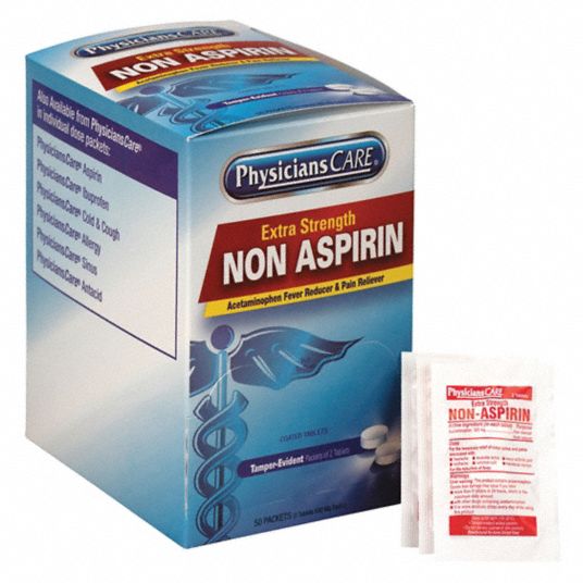 PHYSICIANSCARE NonAspirin Pain Relief, Tablet, PK50