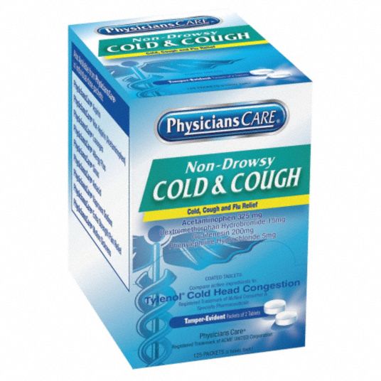 PHYSICIANSCARE Cold and Flu, Tablet, 125 x 2, Regular Strength