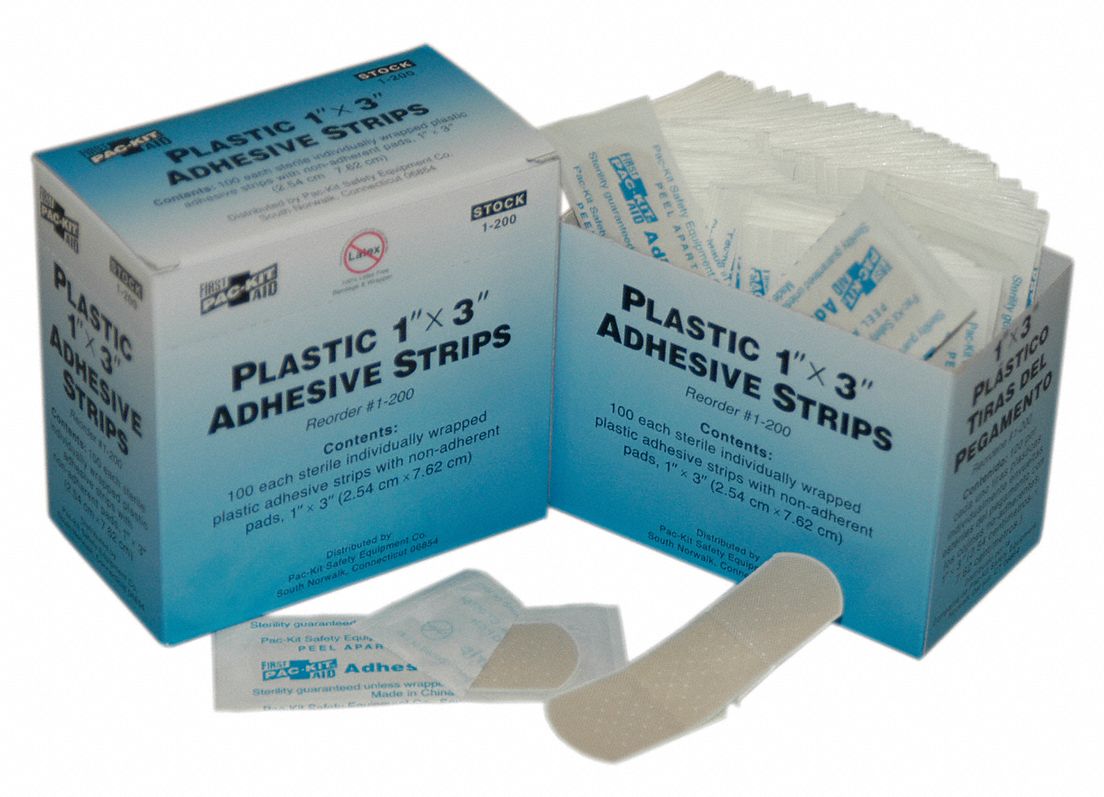 Plastic Strip Bandages, 3