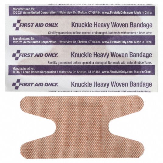 First Aid Only Knuckle Bandages 1 12 In Wd Adhesive Bandage 39n8851 850 Grainger