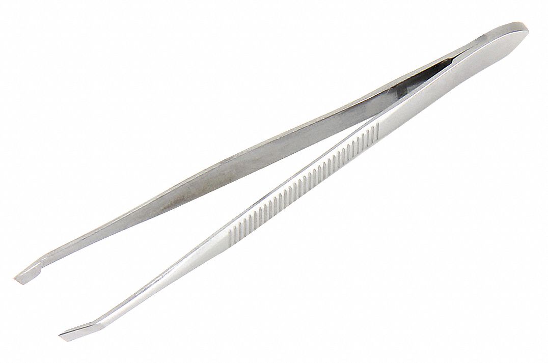 FIRST AID ONLY, Stainless Steel, 3 1/2 in Overall Lg, Forcep 39P044