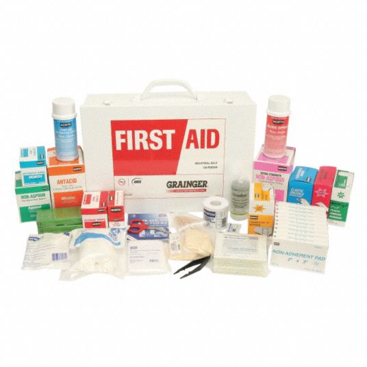 HONEYWELL First Aid Kit, Bulk, White, 24 Pcs, 100 Ppl 39P228Z019837