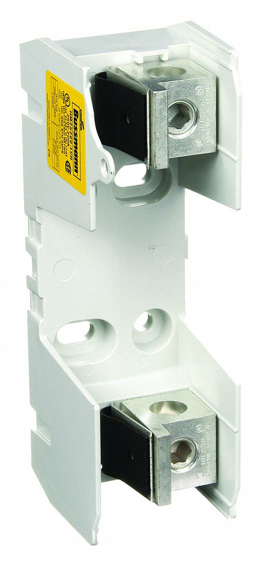 Fuse Block: Open Block Design, 1 Pole, 250 V AC, Box Lug, Non-Indicating