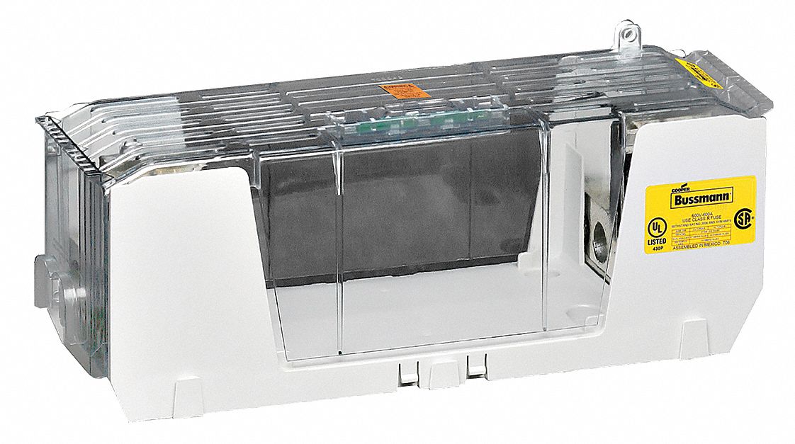 Fuse Block: Open Block Design, 1 Pole, 600 V AC, Box Lug, Non-Indicating
