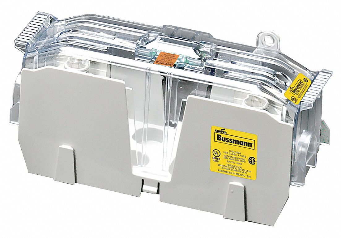 Fuse Block: Open Block Design, 1 Pole, 600 V AC, Box Lug, Non-Indicating