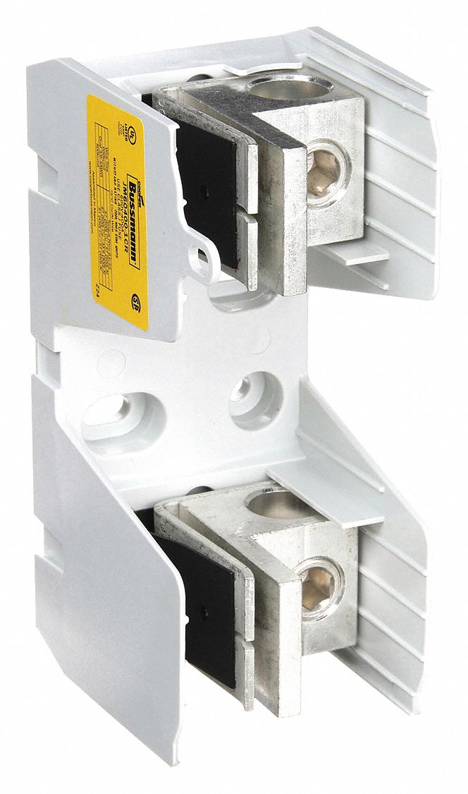 Fuse Block: Open Block Design, 1 Pole, 600 V AC, Box Lug, Non-Indicating