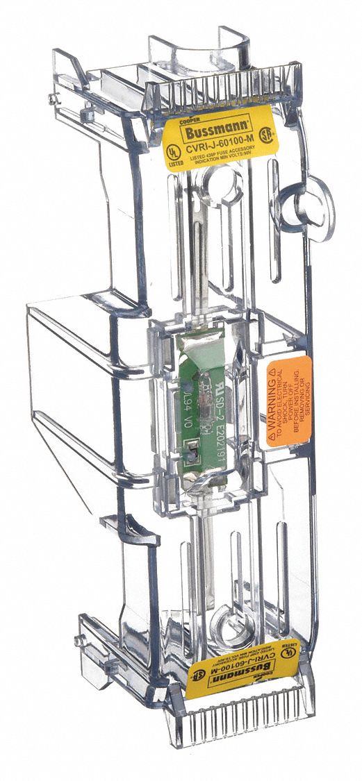 FUSE BLOCK COVER, 61 TO 100 A, INDICATING, JM60100-1CR/JM60100-2CR/JM60100-3CR, 2.9 IN HT