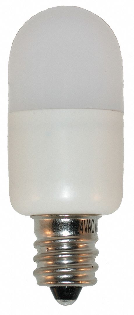 COMPACT LED BULB, CANDELABRA SCREW (E12), (T) TUBULAR, T6, 3S6/24V, 6S6/24V, 509K, RED