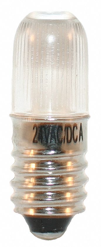 COMPACT LED BULB, MINIATURE SCREW (E10), (T) TUBULAR, T3¼, 14,481,821, 24V AC/DC