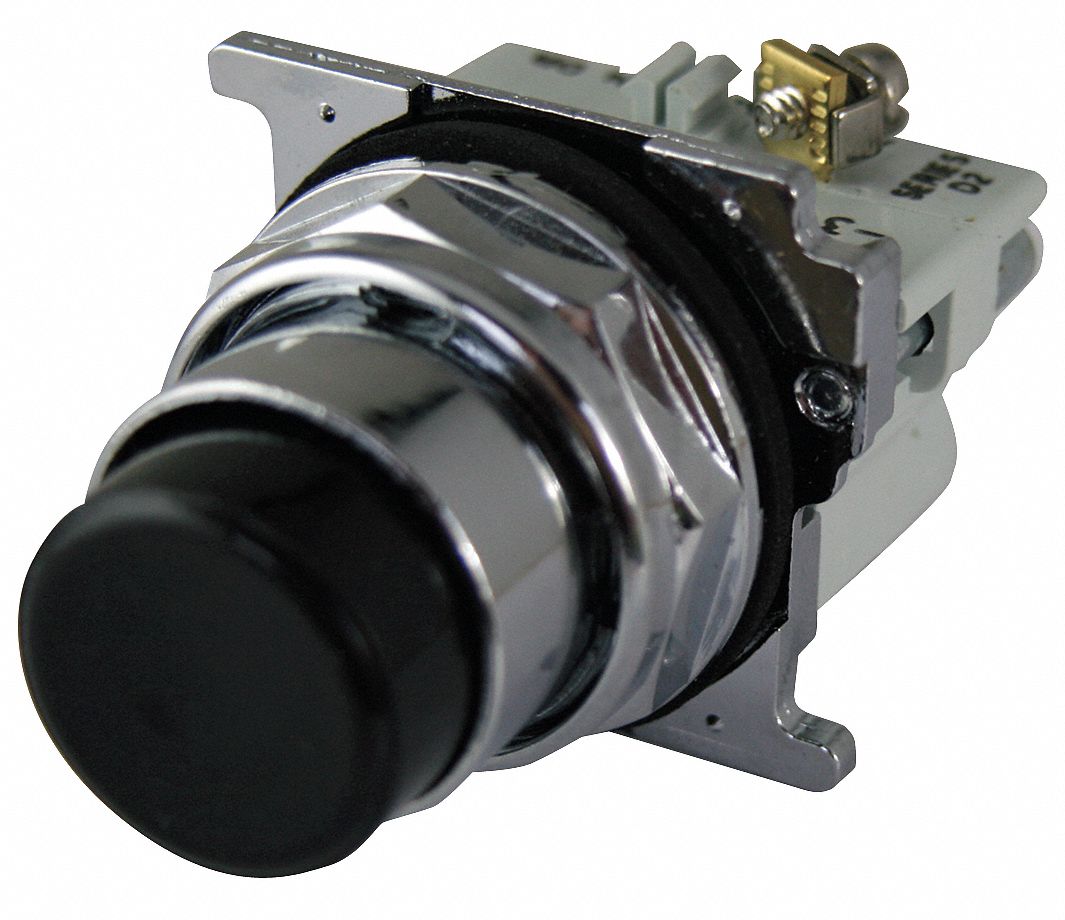 EATON, 30 mm Size, Momentary Push, NonIlluminated Push Button 39P564