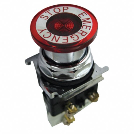 Eaton Illuminated Emergency Stop Push Button 30 Mm Maintained Pull Maintained Push 39p783