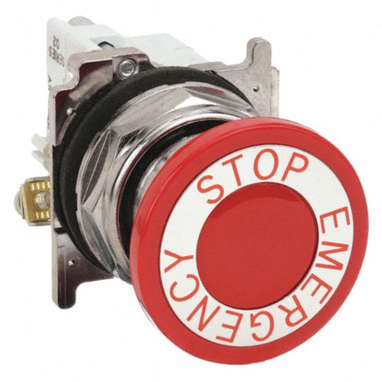 Eaton 30 Mm Metallic Emergency Stop Push Button 39p79010250t5b63 71x Grainger