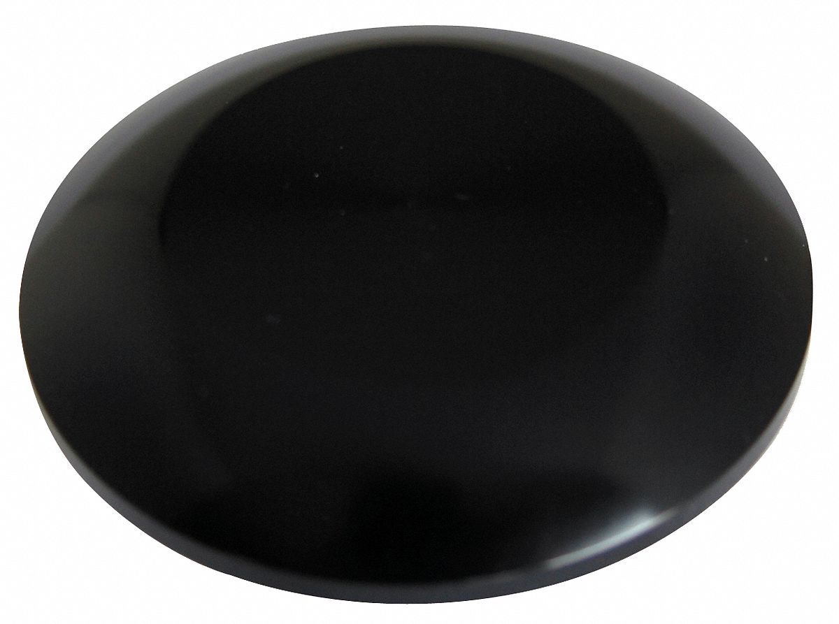 30mm Metal Mushroom Head, Non-Illuminated, Black, 1.58" Dia.