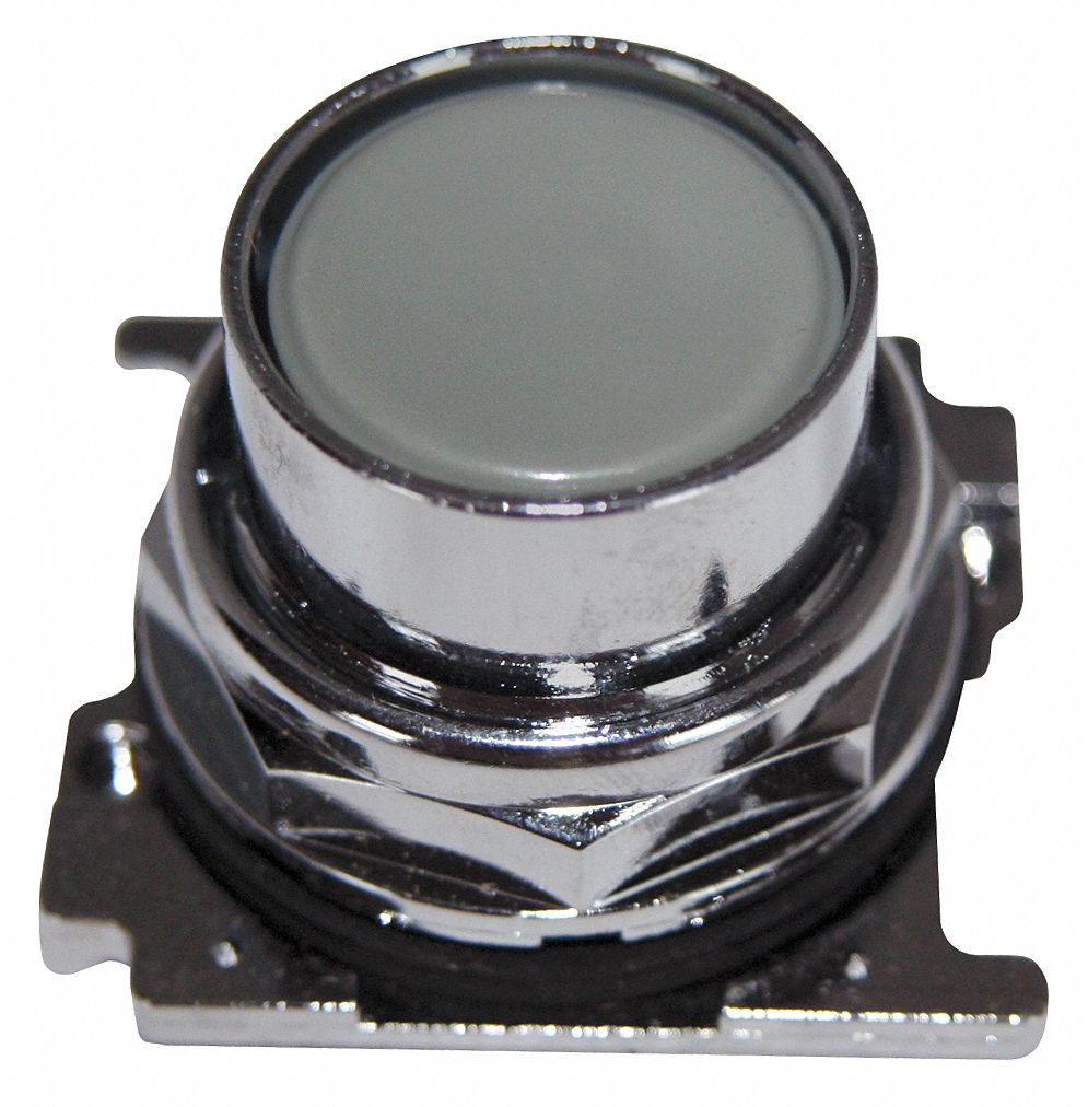 Flush Push Button: 30 mm, Non-Metallic, Momentary