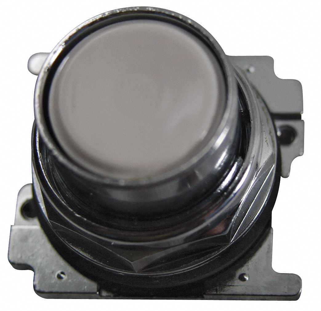 Flush Push Button: 30 mm, Non-Metallic, Momentary