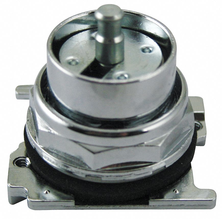 Mushroom Head Push Button: 30 mm, Non-Metallic, Momentary