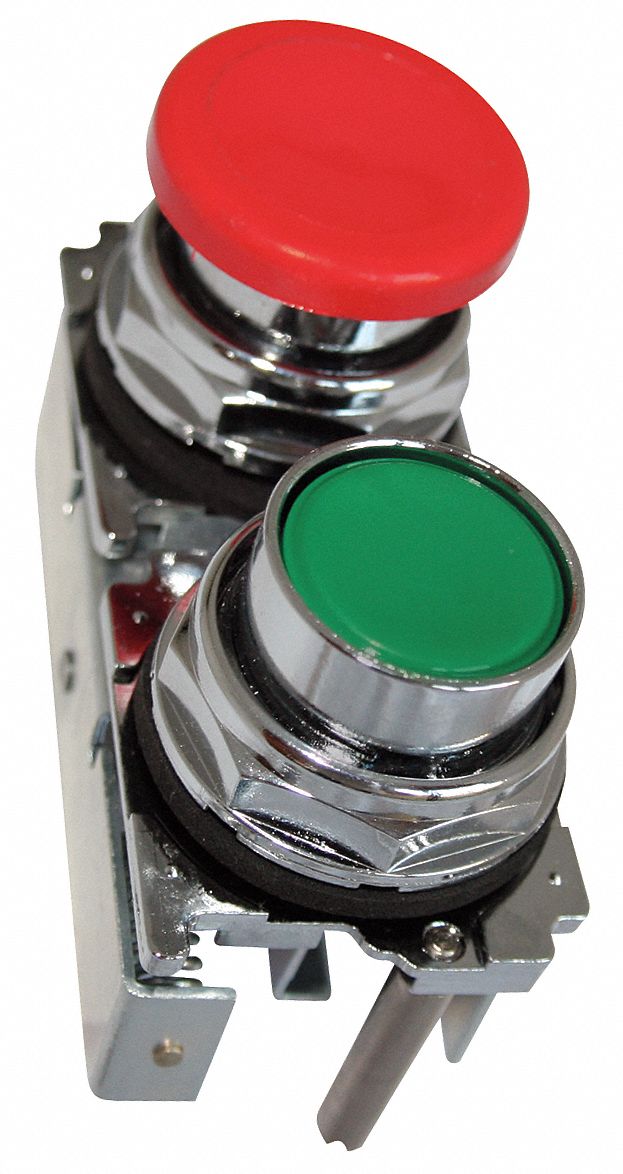 PendantPushButton, Grn, Rd, NonIllum, 30mm