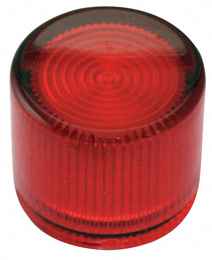 30mm Plastic Push Button Cap, Illuminated, Red