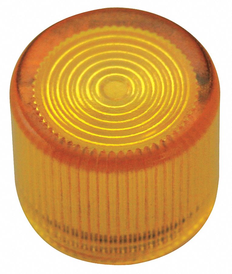 30mm Plastic Push Button Cap, Illuminated, Yellow