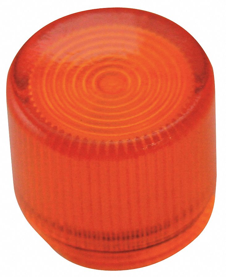 30mm Plastic Push Button Cap, Illuminated, Amber