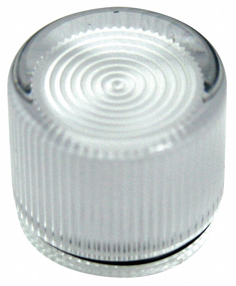 30mm Plastic Push Button Cap, Illuminated, Clear
