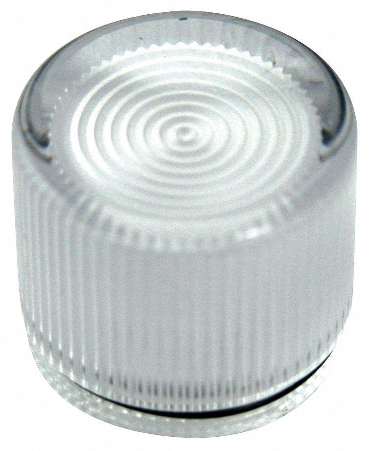 EATON 30 mm Plastic Push Button Cap, Illuminated, Clear 39P969