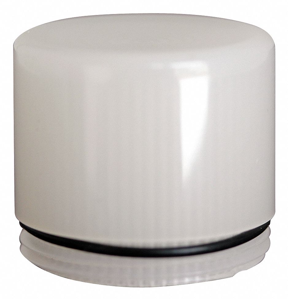 30mm Plastic Push Button Cap, Illuminated, White