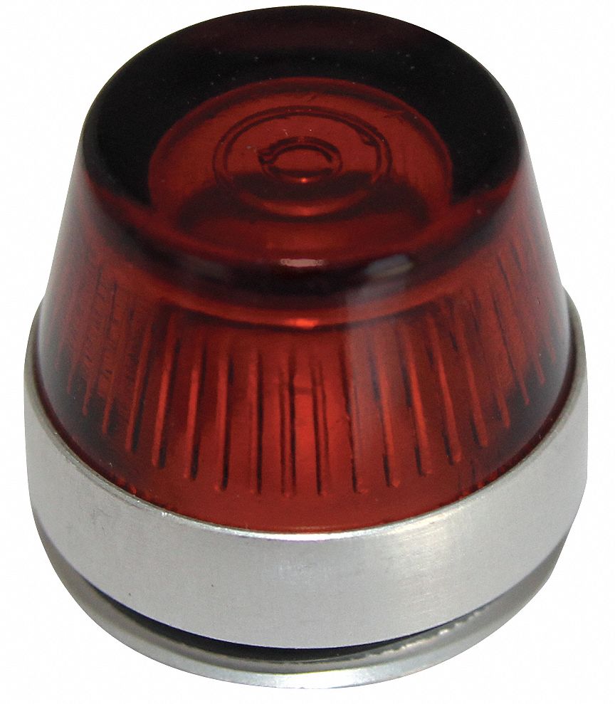 30mm Fresnel Plastic Pilot Light Lens, For Use With Eaton 10250T Push-to-Test Operators