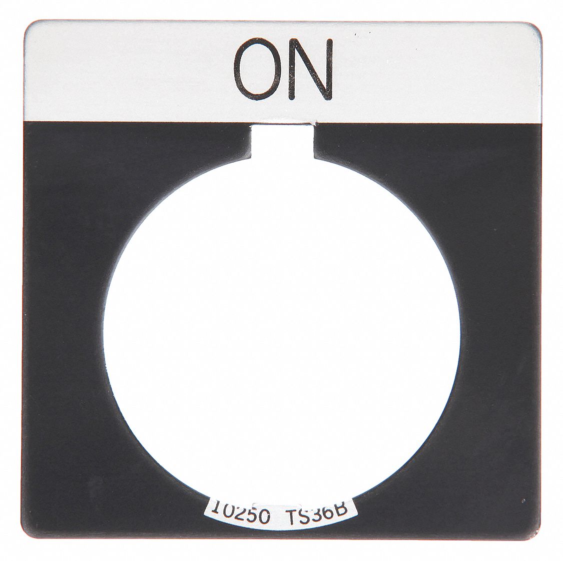 Legend Plate: 30 mm Panel Mounting Size, Square, 1 3/4 in Overall Ht x 1 3/4 in Overall Wd