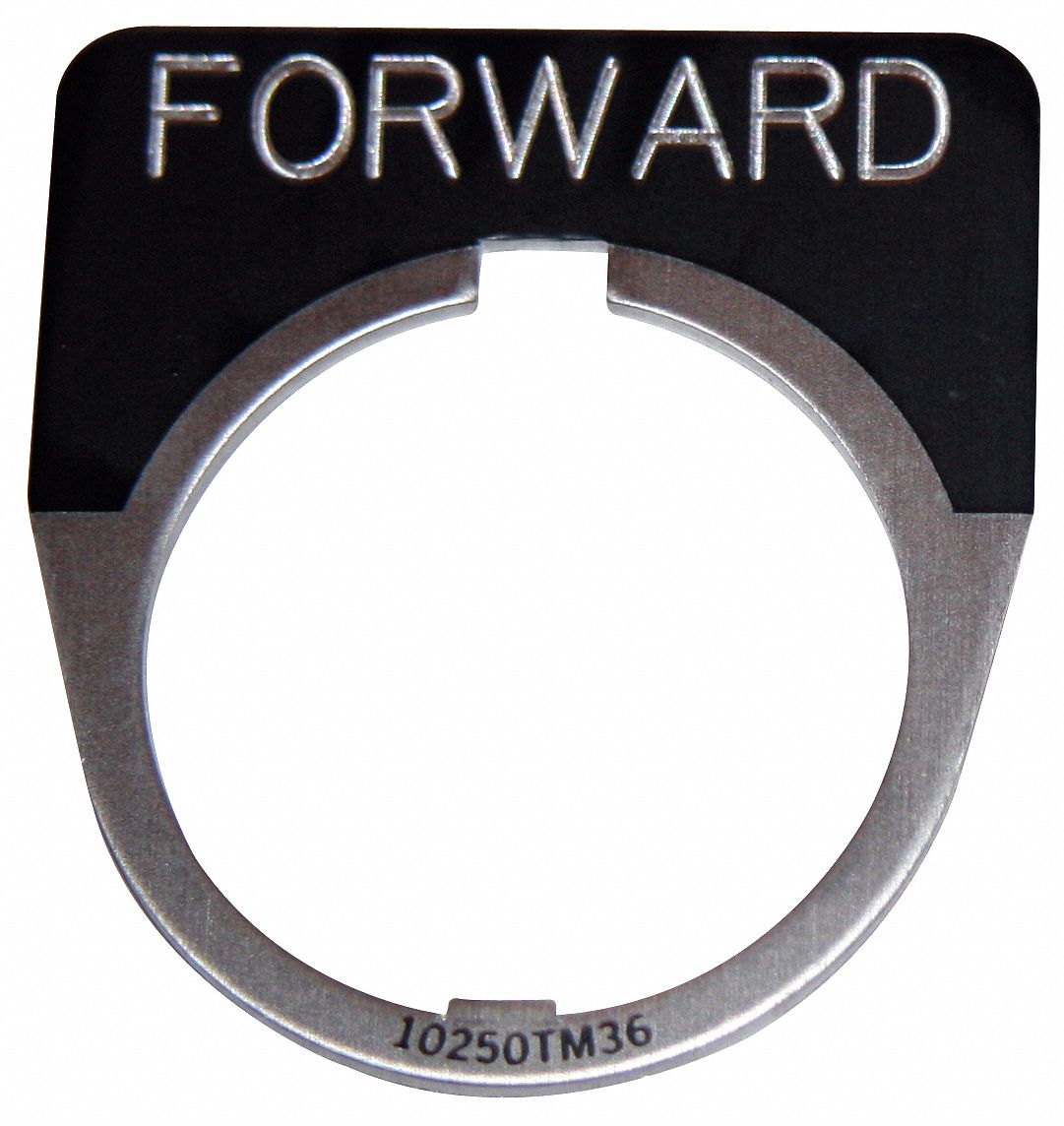LegendPlate Forward White/Blk Half-Round