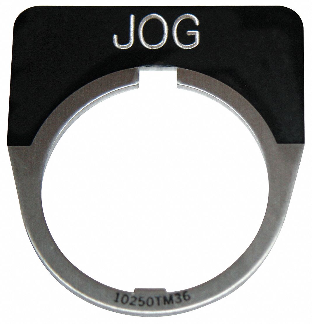 LegendPlate Jog White/Black Half-Round