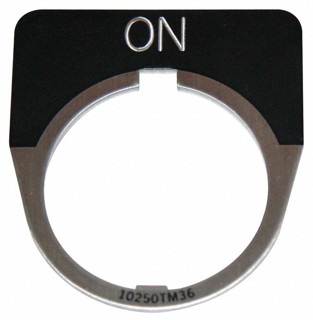 LegendPlate On White/Black Half-Round