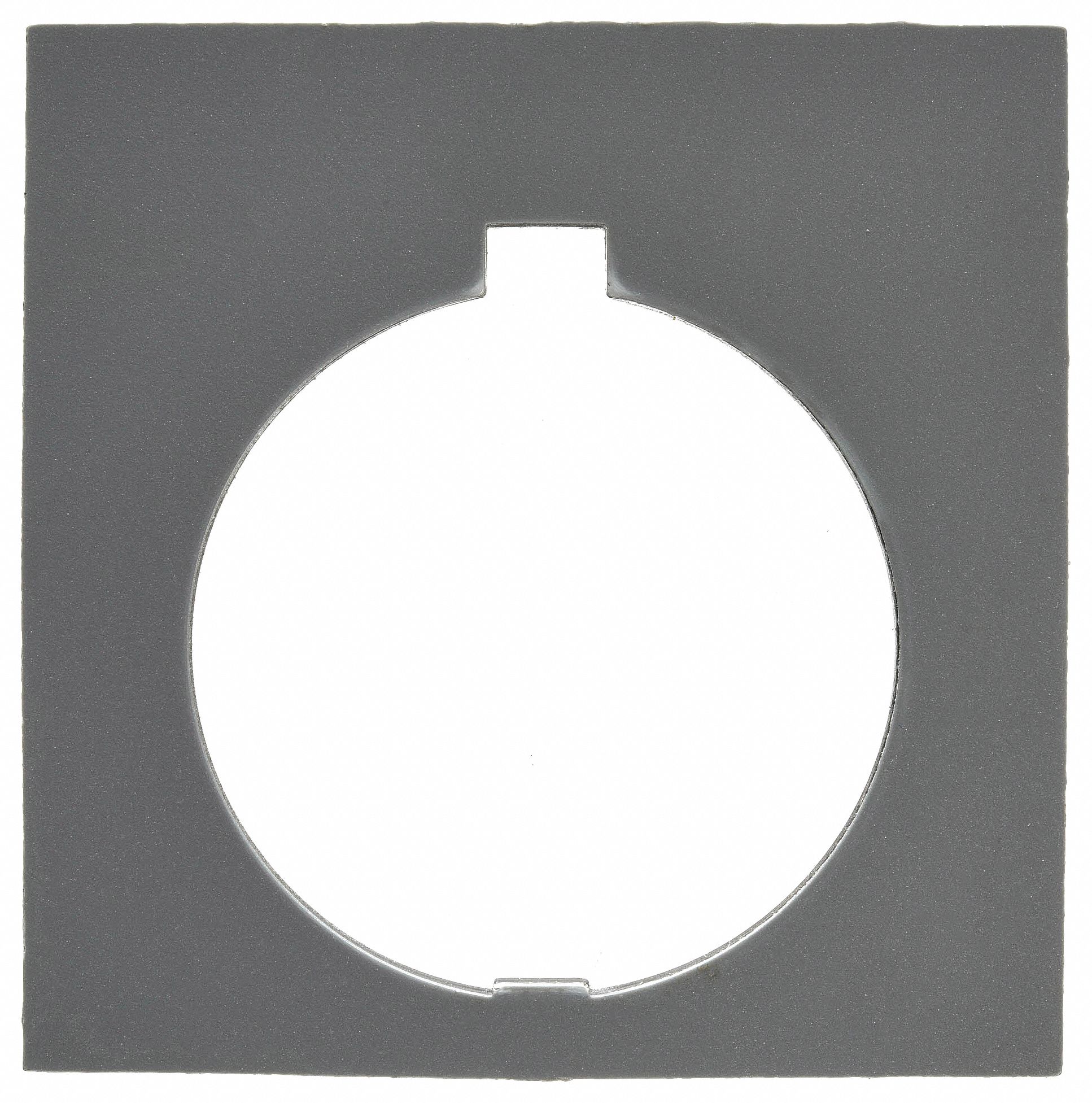 Legend Plate: 30 mm Panel Mounting Size, Square, 1 3/4 in Overall Ht x 1 3/4 in Overall Wd