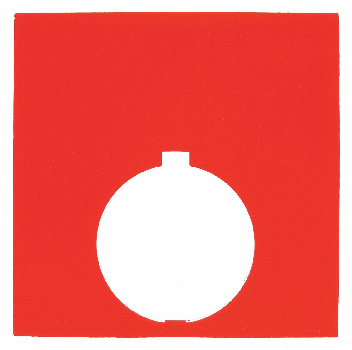 Legend Plate: 30 mm Panel Mounting Size, Square, 2 1/2 in Overall Ht x 2 1/2 in Overall Wd