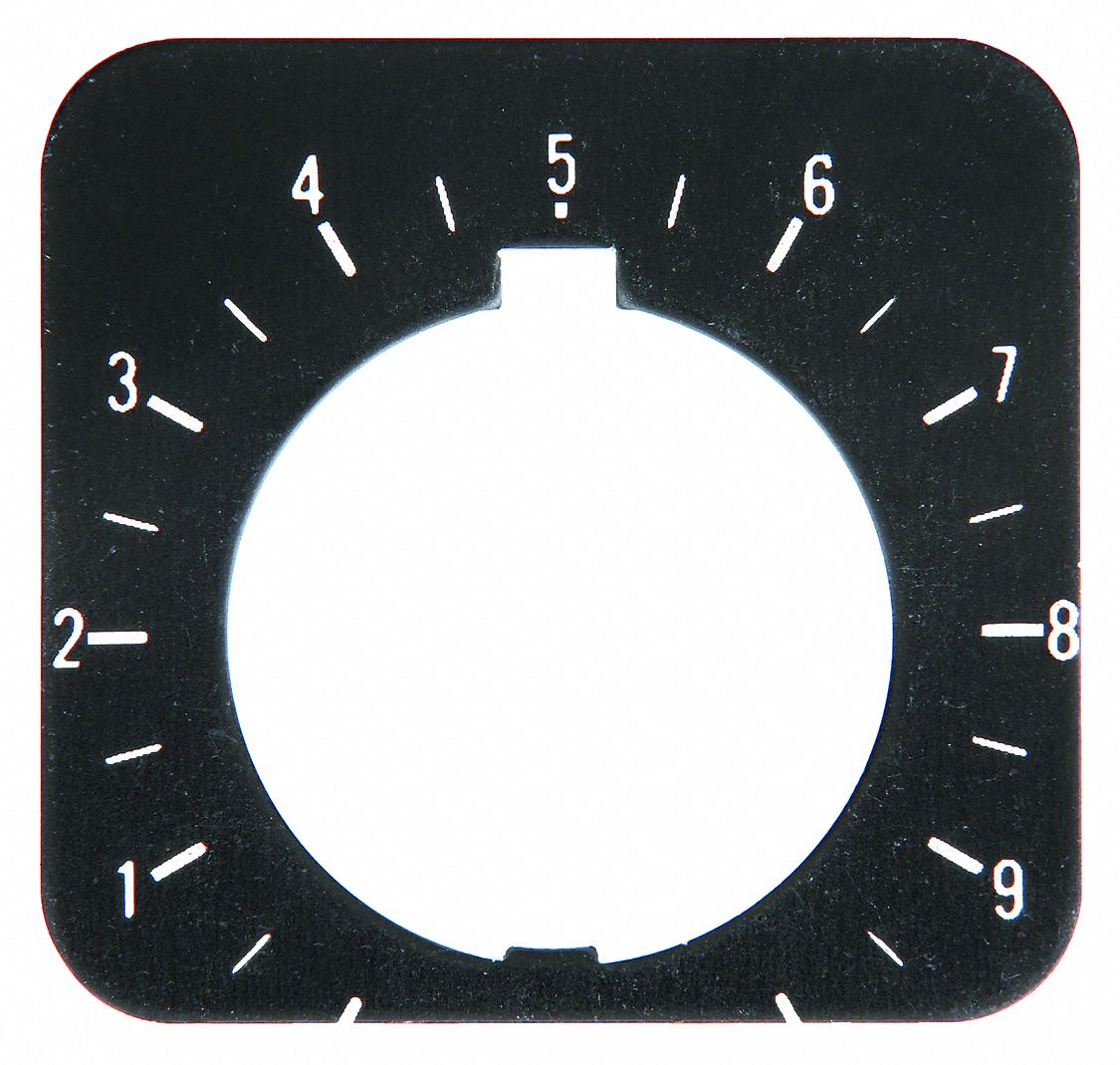Legend Plate: 30 mm Panel Mounting Size, Half-Round, 1 3/4 in Overall Wd, For Series 10250T