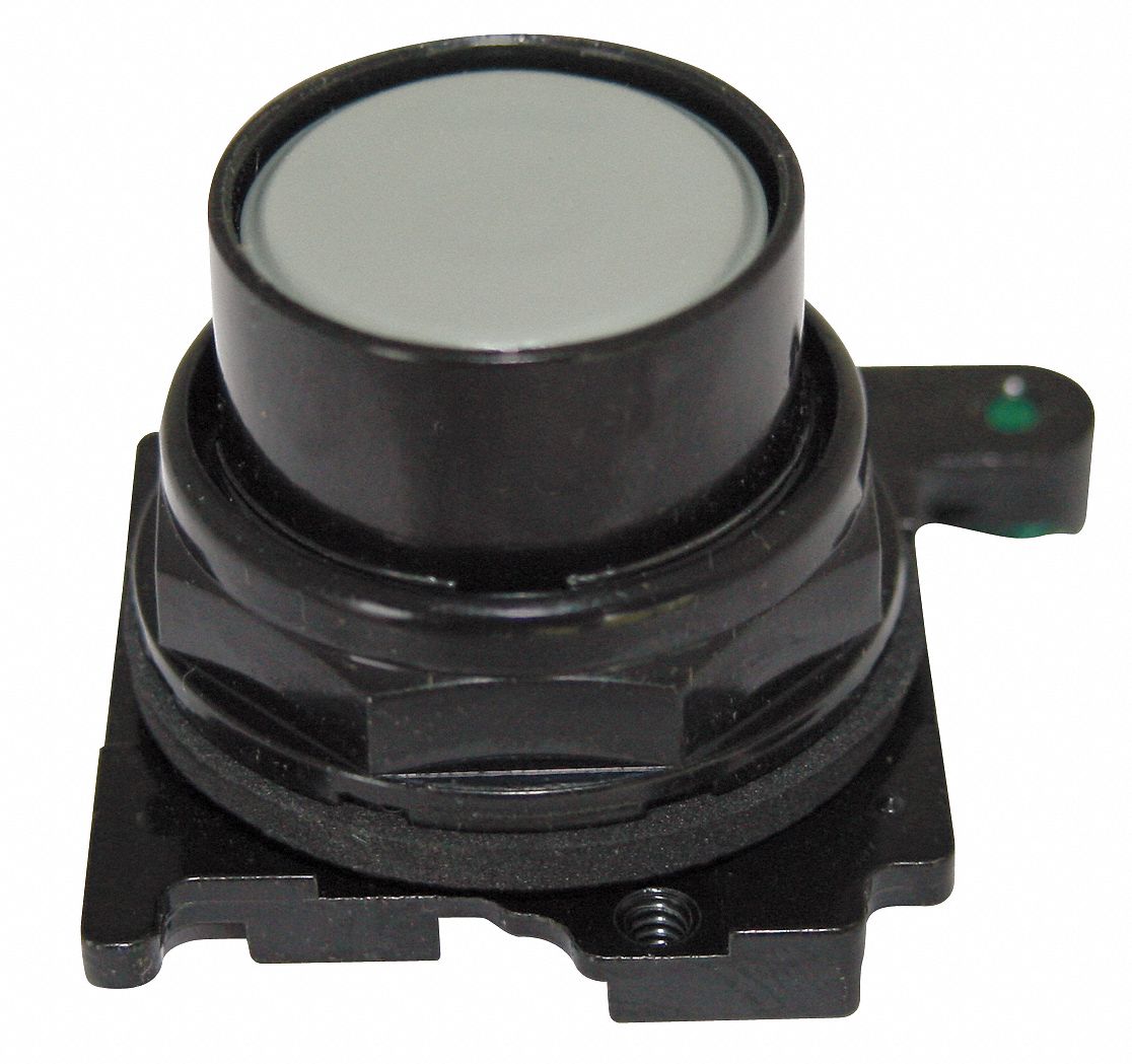Flush Push Button: 30 mm, Non-Metallic, Momentary