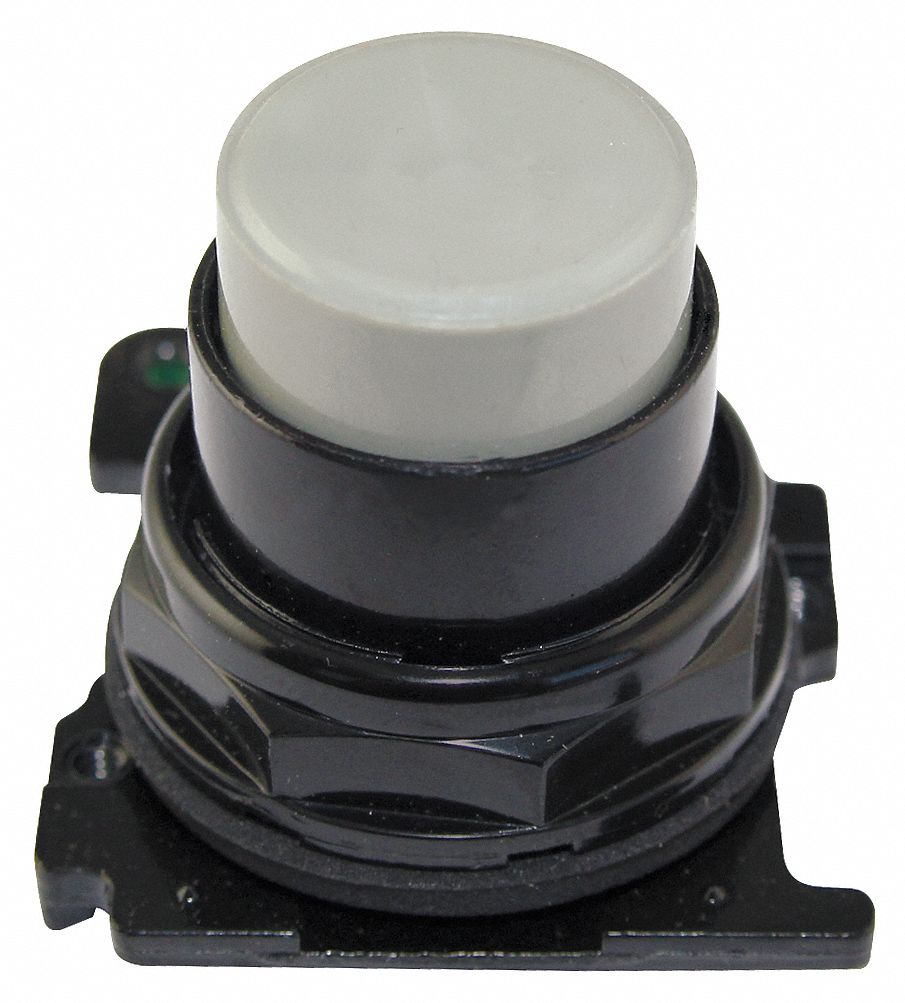 Extended Push Button: 30 mm, Non-Metallic, Momentary, LED