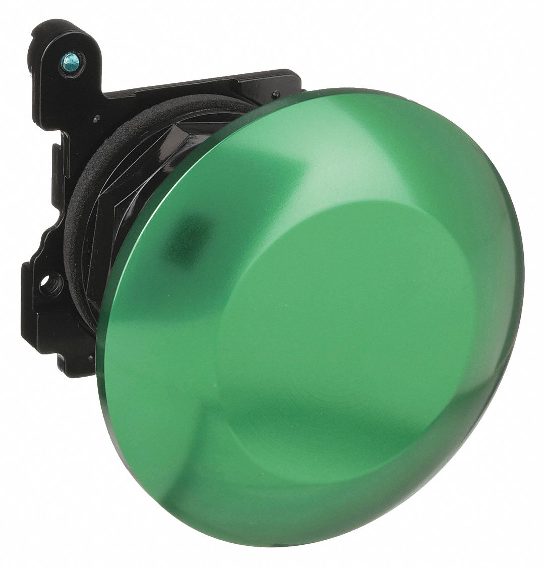 Mushroom Head Push Button: 30 mm, Metallic, Momentary